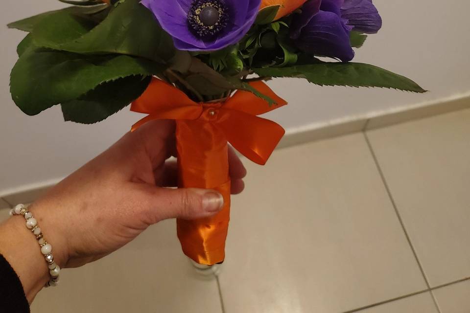 Bouquet de mariée très coloré