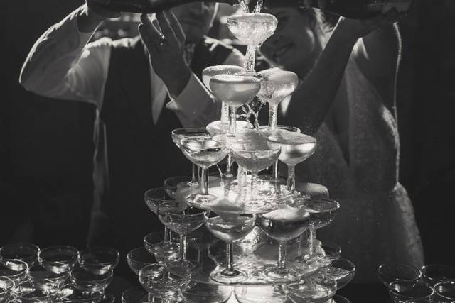 Champagne tower
