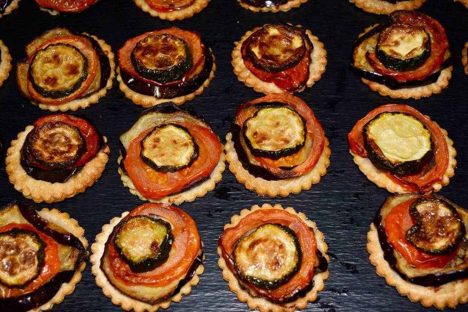 Mini tartes de légumes