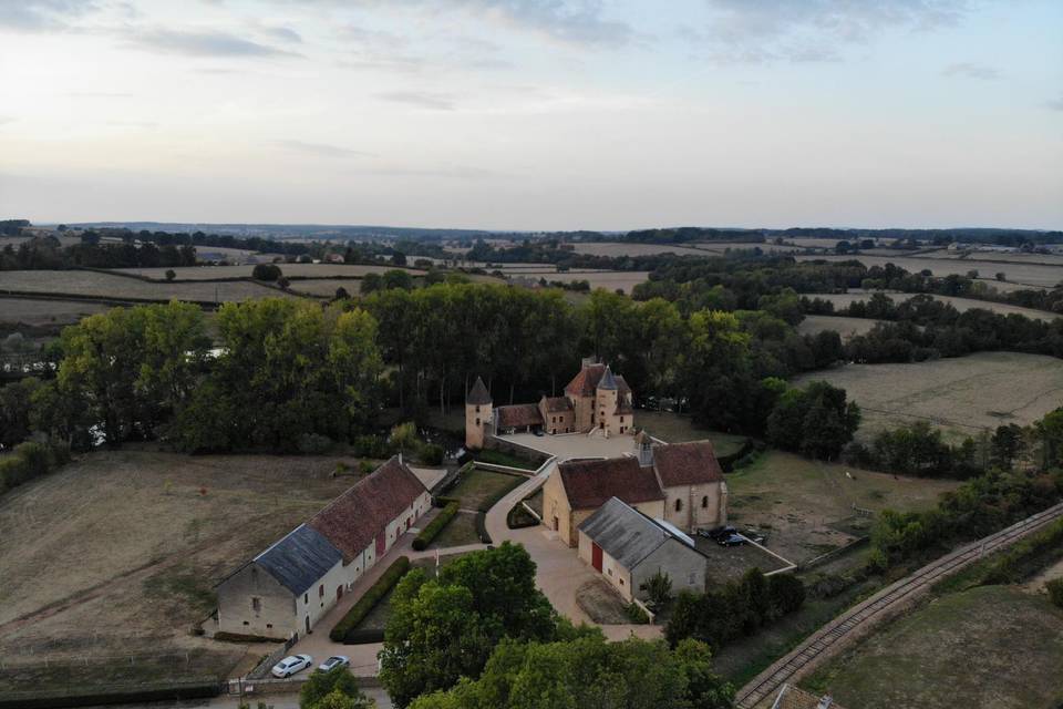 Le château vue aérienne