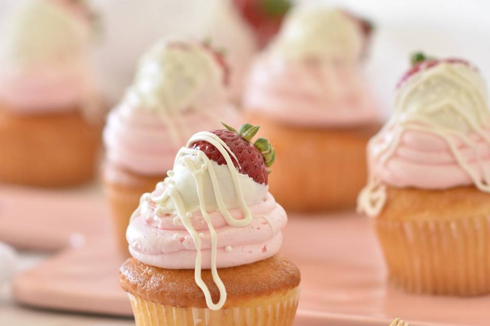 Mini Cupcakes fraisier