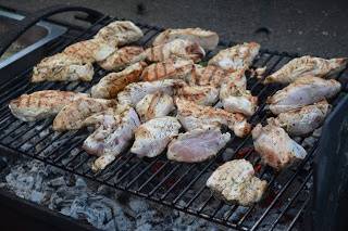 Viande au feu de bois