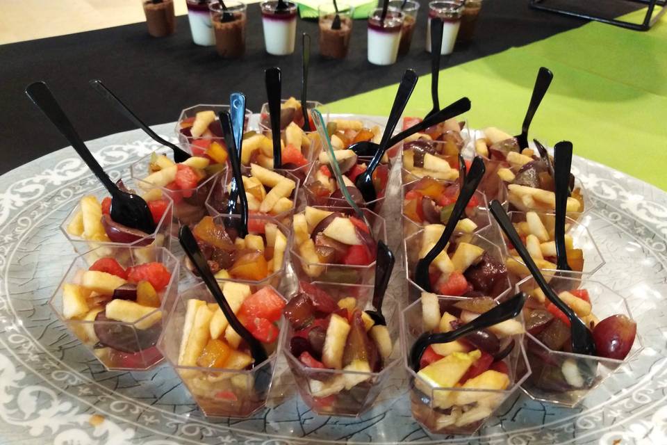 Verrine de salade de fruits