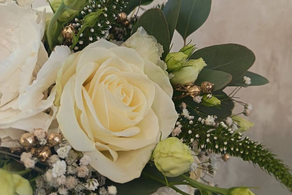 Gros plan bouquet de mariée