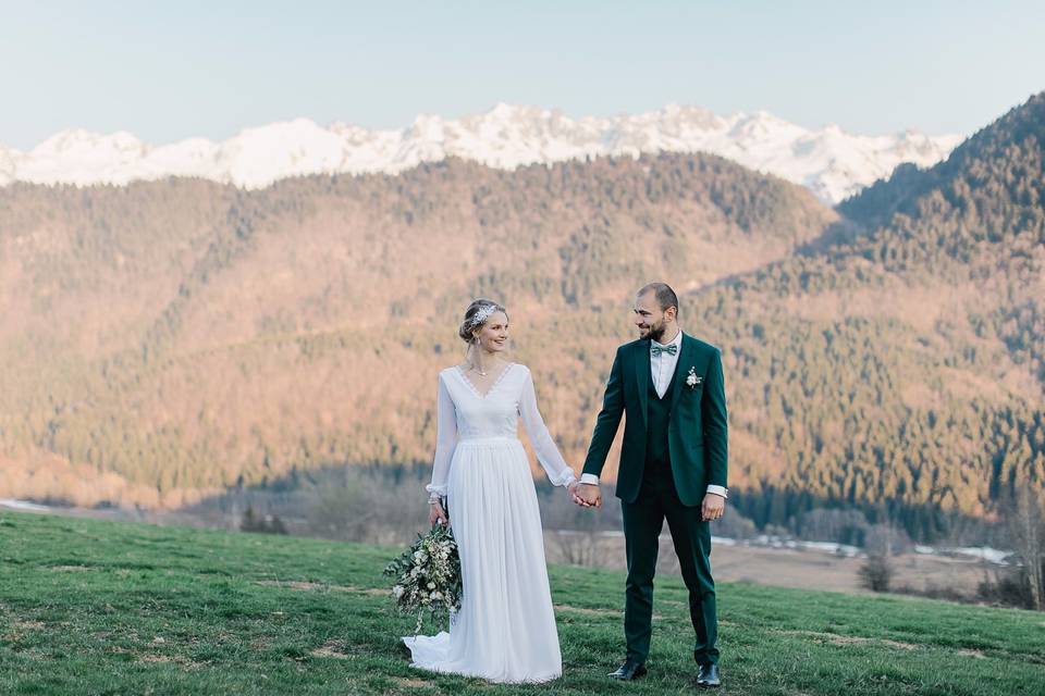 Mariage dans les Alpes