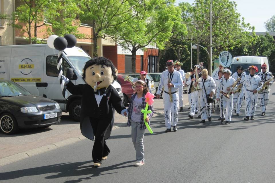 Déambulation  mascotte