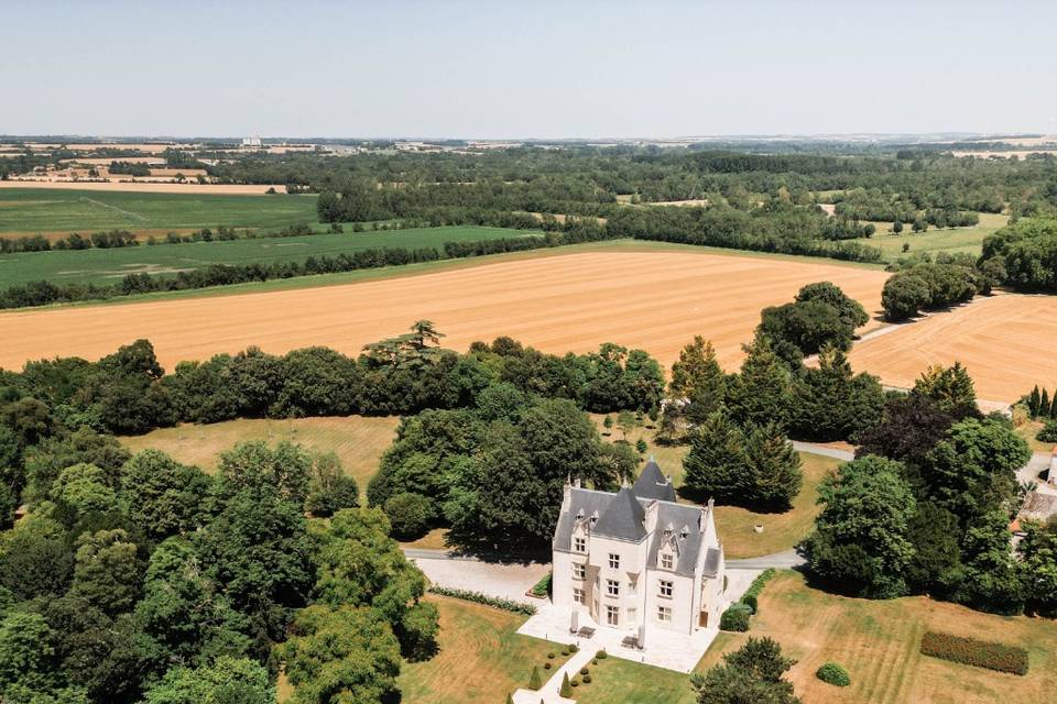 Vue aérienne du Domaine