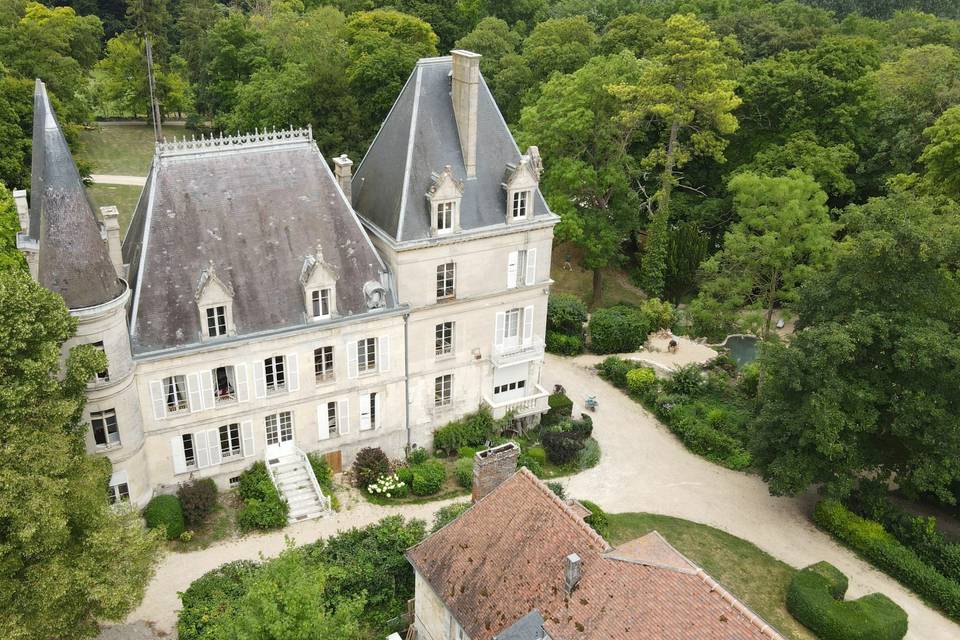 Château vue de haut