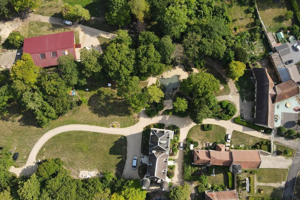 Vue aérienne domaine