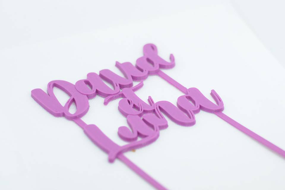 Cake topper à personnaliser