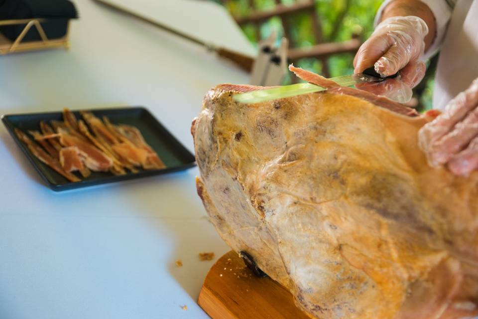 Animation découpe de jambon