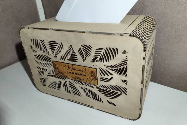 Urne mariage en bois