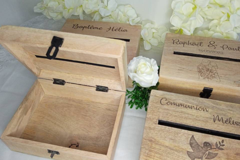 Urnes bois personnalisée