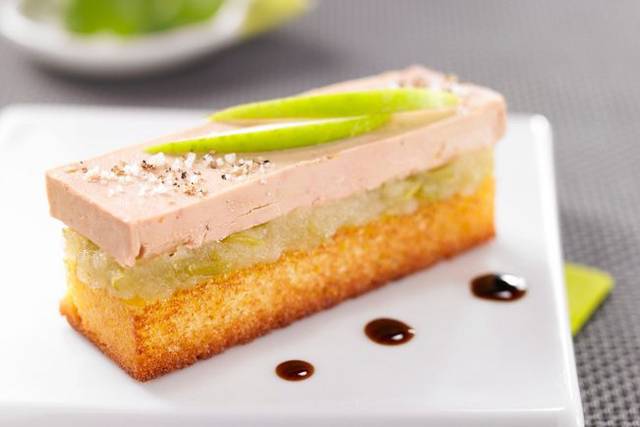 Quatre-quart fois gras pomme