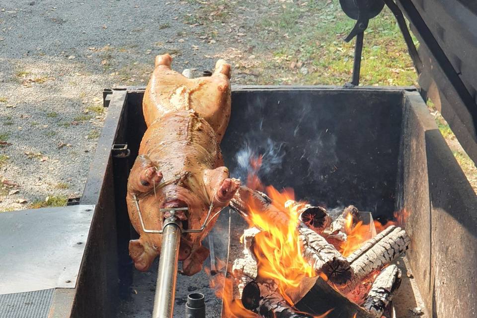 Cochon grillé Farci