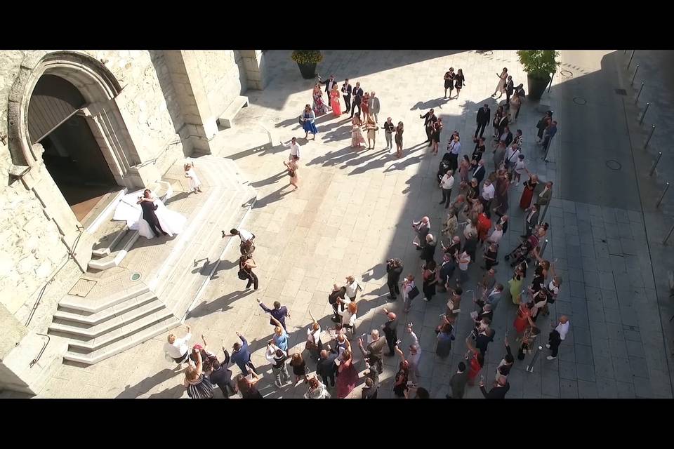 Sortie de l'église