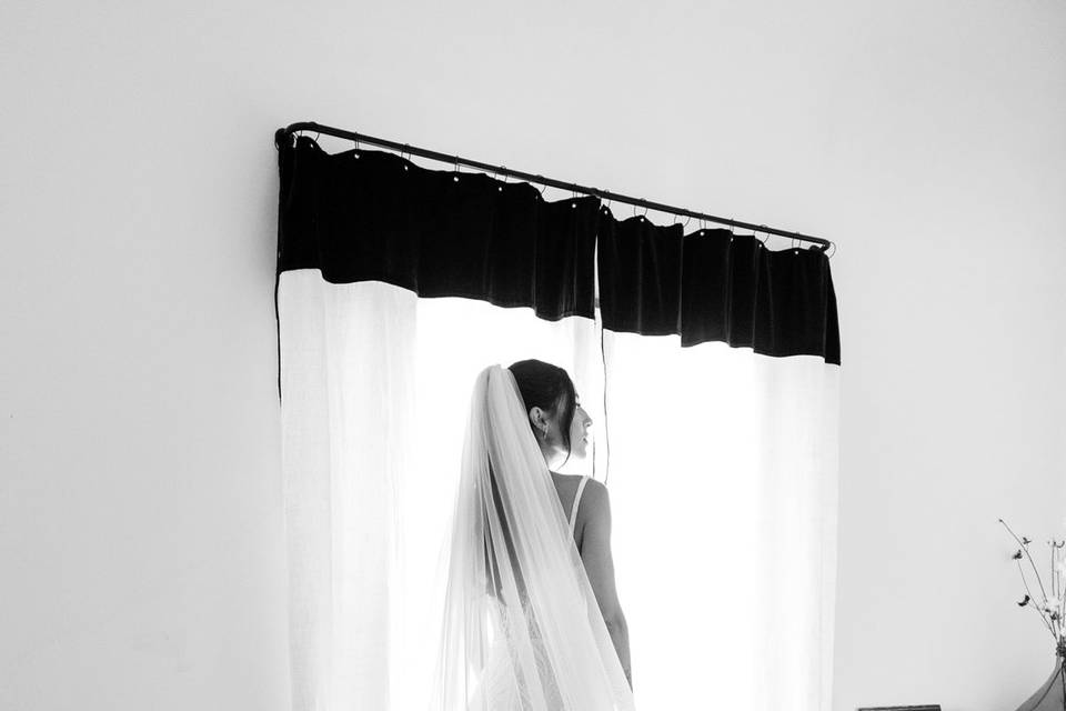 Robe avec voile