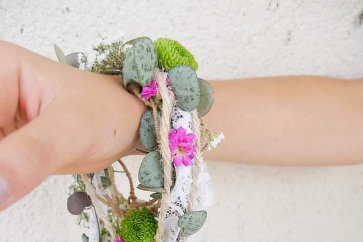 Bouquet et couronne de Mariée