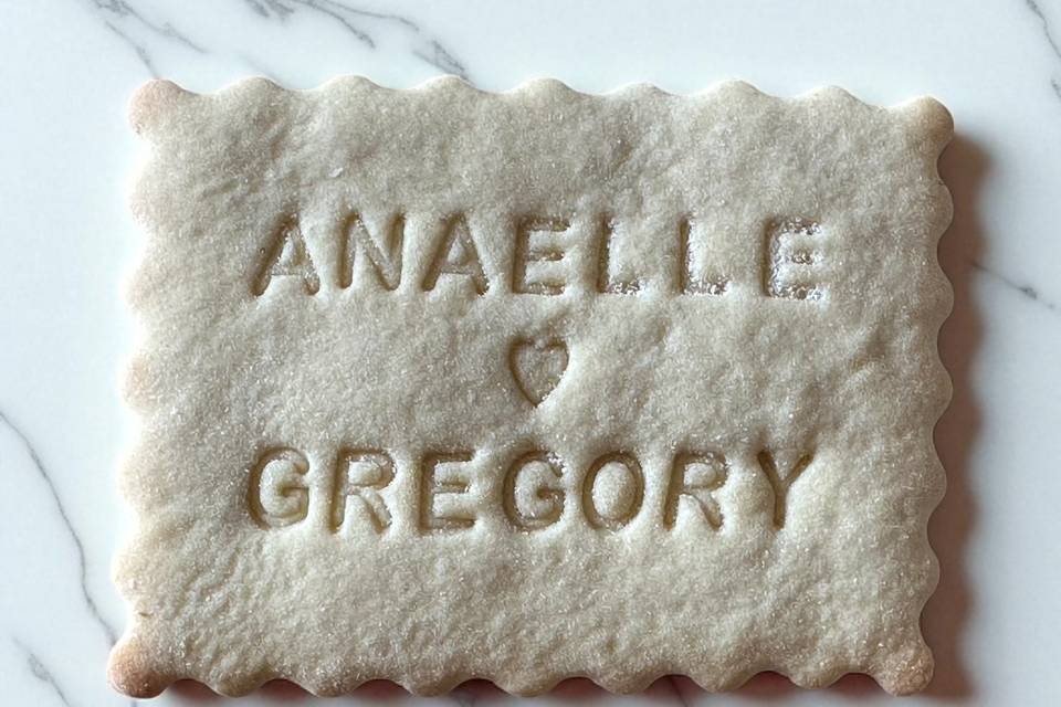 Biscuit pour un mariage