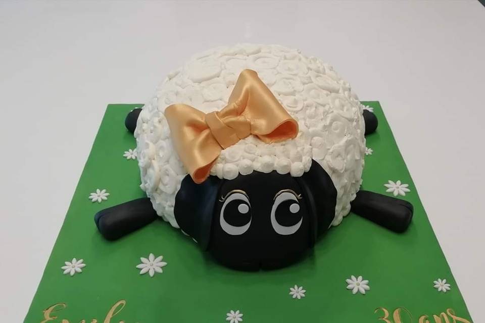 3D cake mouton