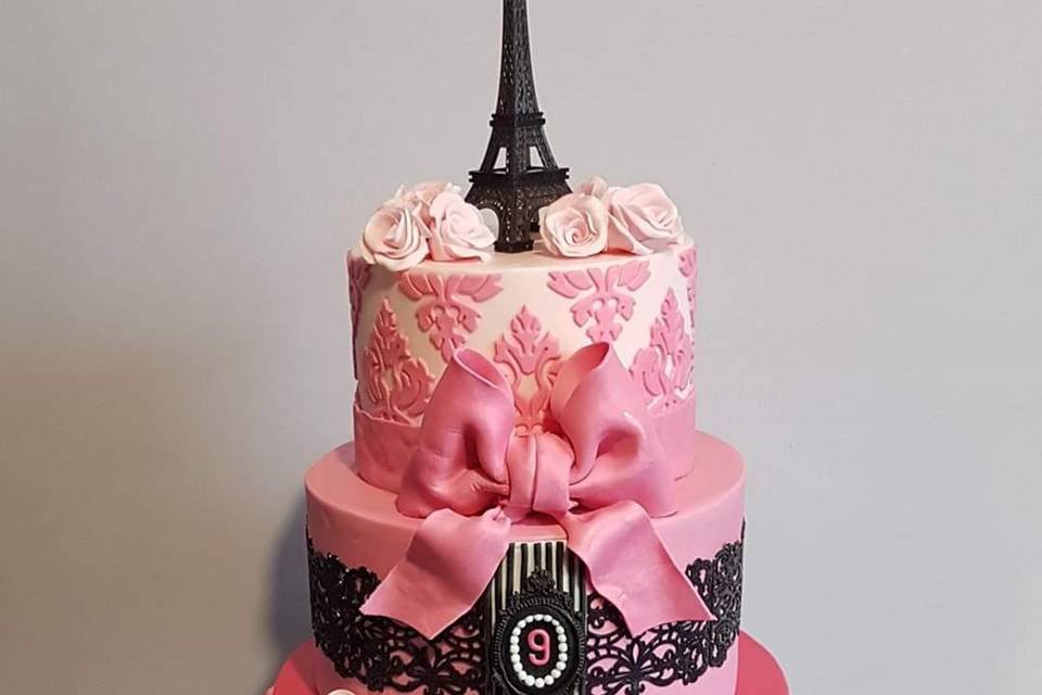Cake design thème Paris