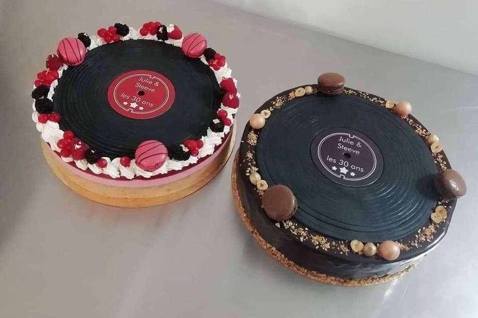 Entremets disques vynile