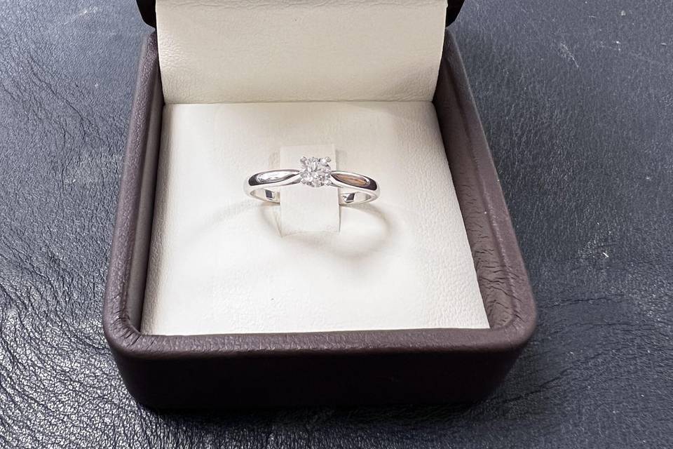Solitaire simple diamant