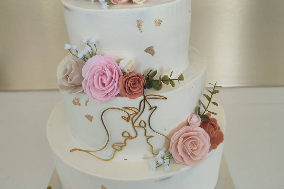 Wedding cake silhouette