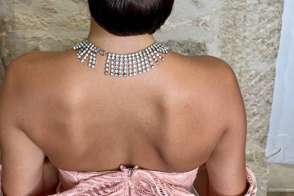 Chignon de mariée élégant