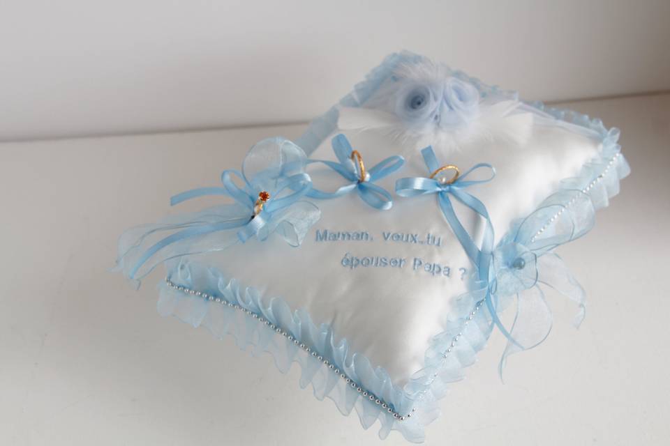 Demande en mariage coussin