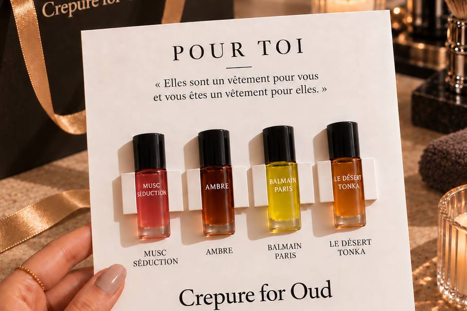 Carte avec 4 senteurs