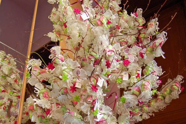 Arbre décoré de bonbons de dragées