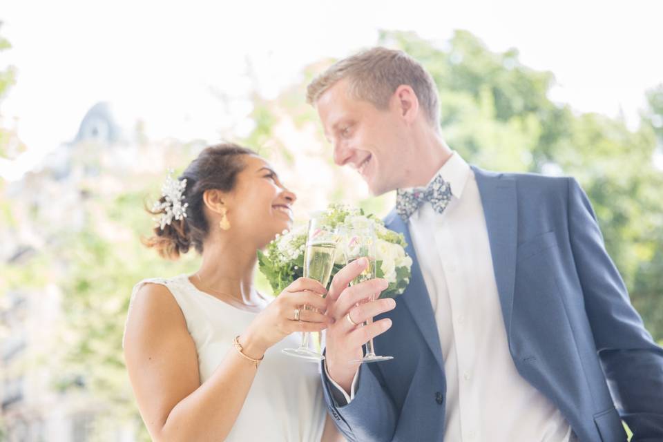 Mariage civil à Paris