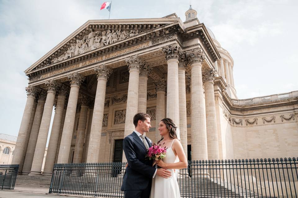 Portrait de couple au Panthéon