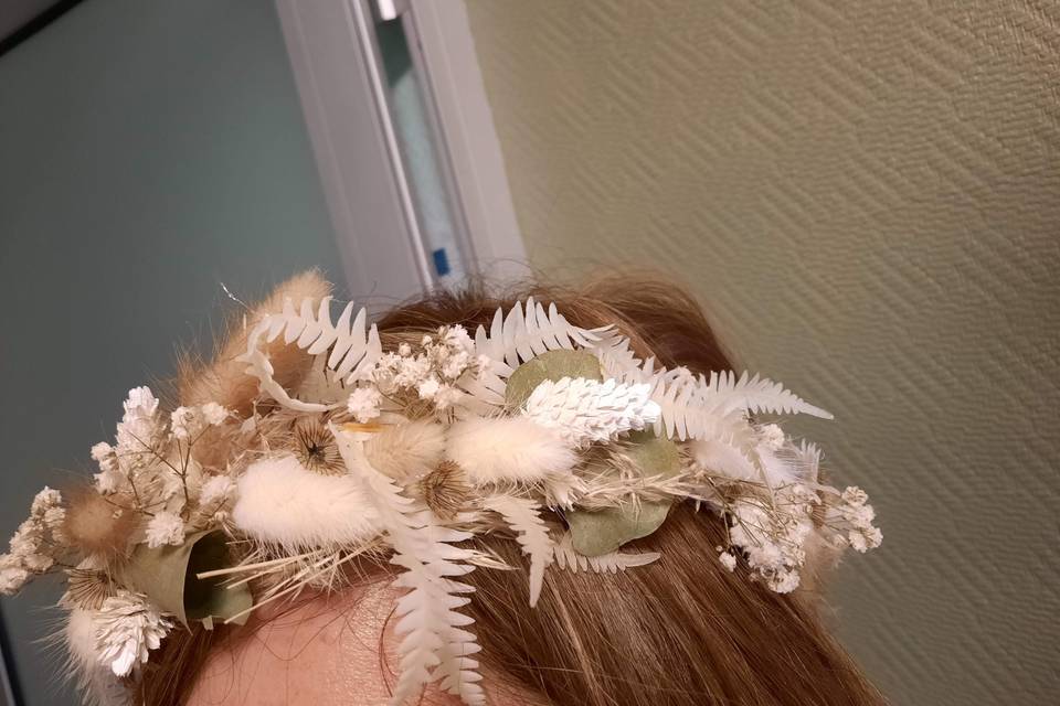 Couronne fleurs séchées