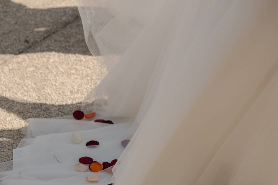 Fleurs sur la robe
