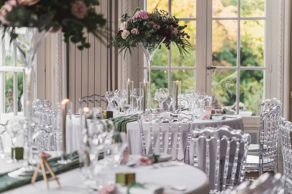 Centre de table des invités