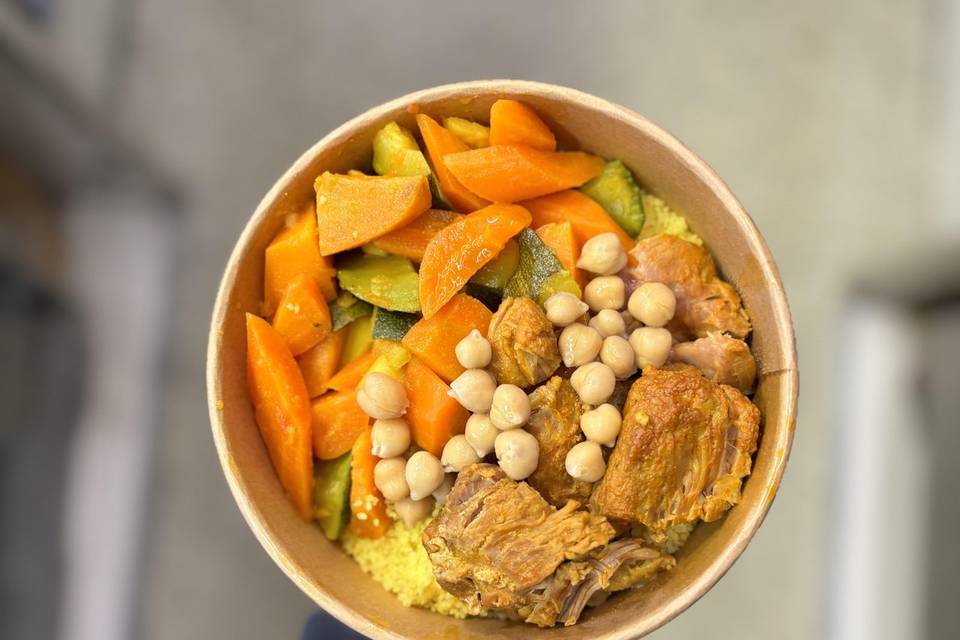 Couscous veau mariné