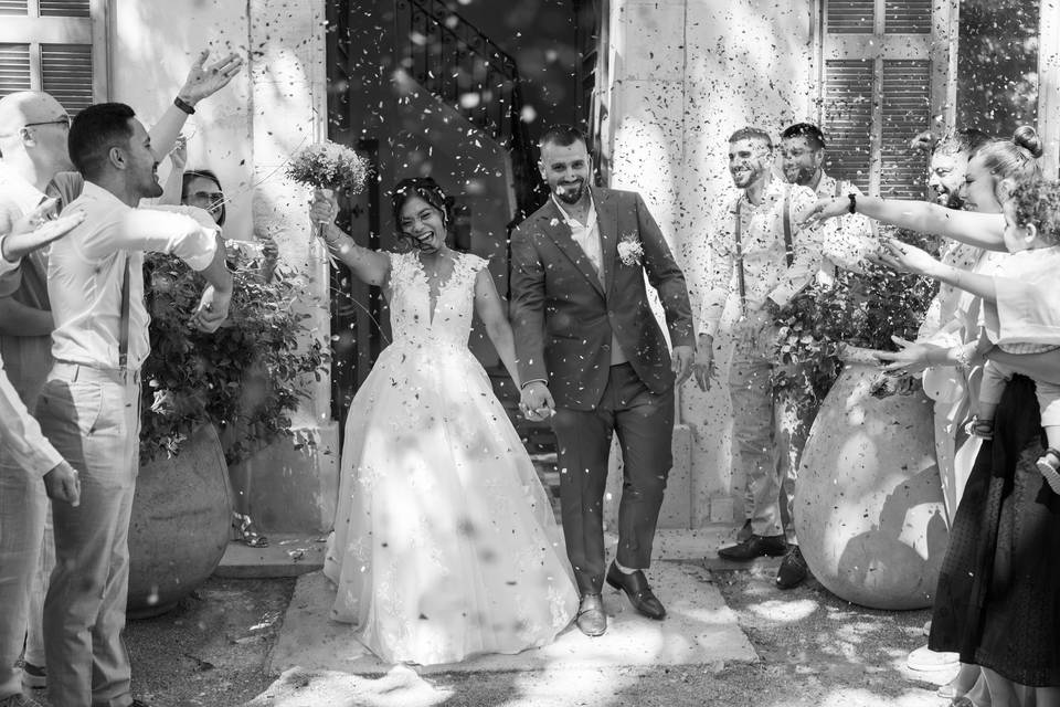 Sortie mairie Mariage B&Y