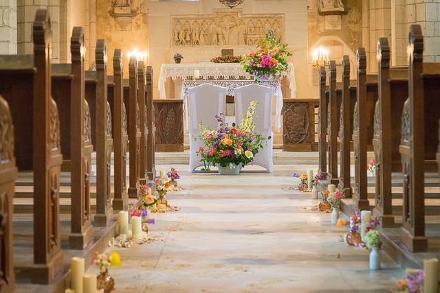 Fleurissement église juin 2026