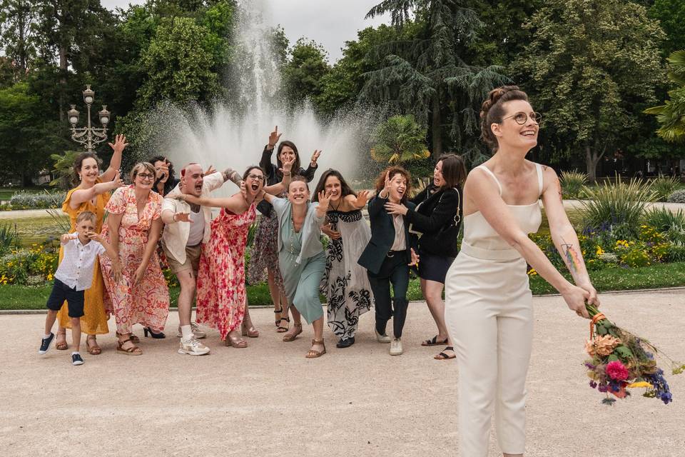 Le lancé du bouquet