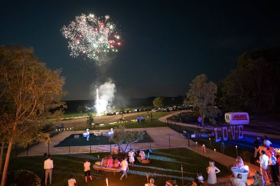 Feu d'artifice au domaine