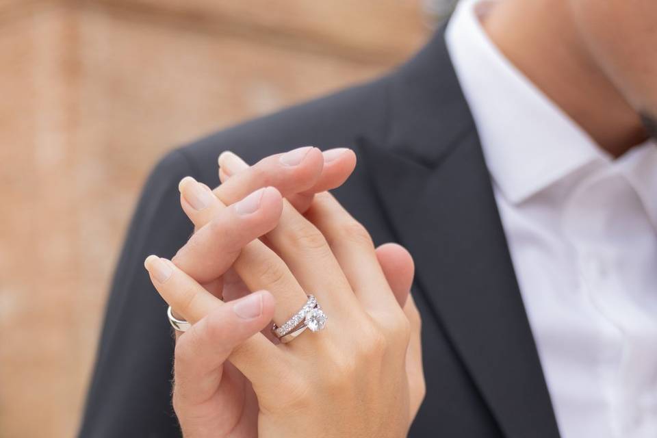 Les alliances de la mariée