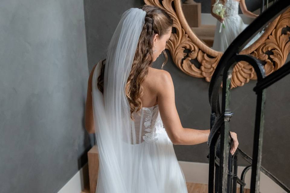La mariée qui descend