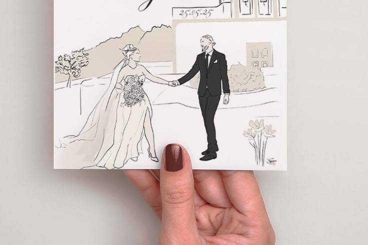 Faire-part dessin personnalisé