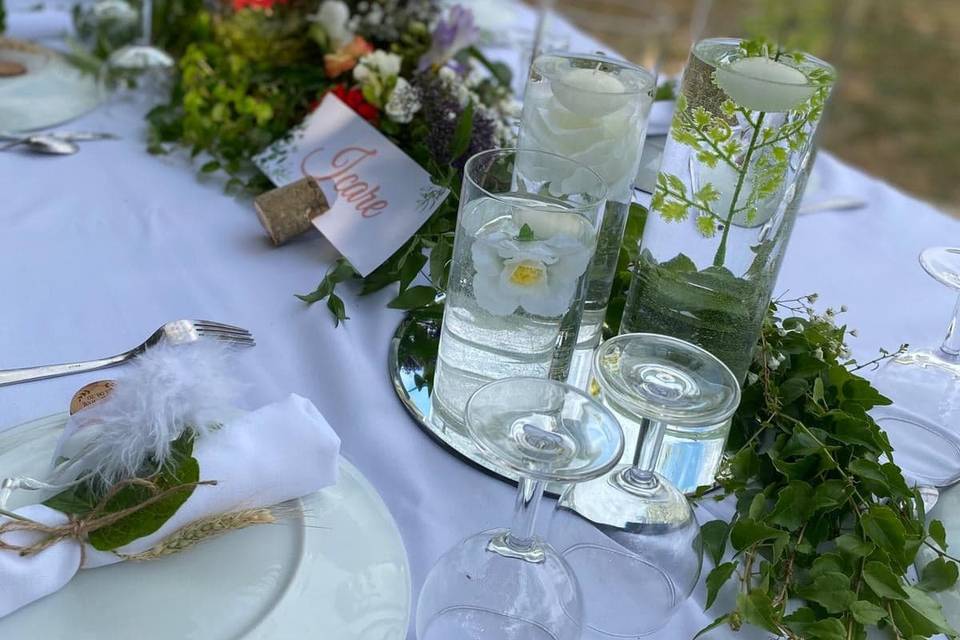 Décoration table champêtre