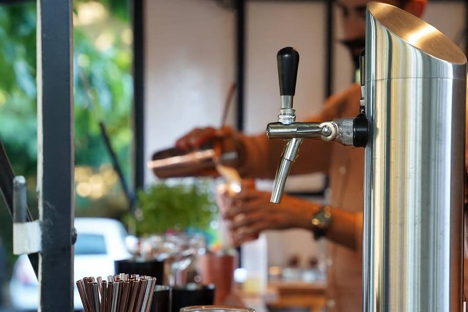 Équipé d’une tireuse à biere