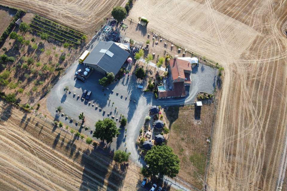 Vue aérienne du domaine