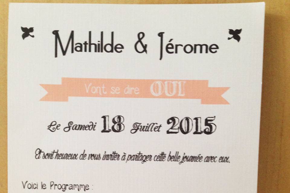 Mariage vintage