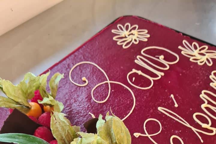 Entremet fruits rouge